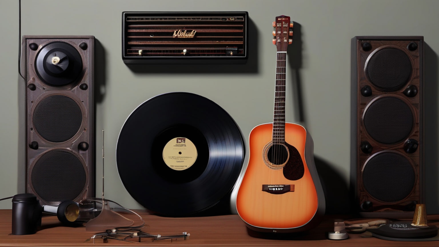 AI-generated editorial illustration accompanying AP reports Australia’s ARIA charts will exclude wholly AI-generated tracks