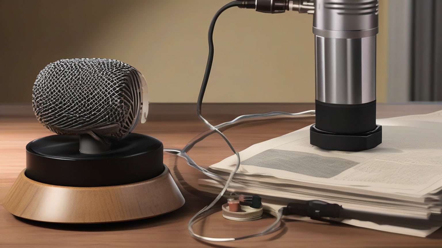 AI-generated editorial illustration accompanying BGR reports study found only 3% of listeners identified AI-generated music