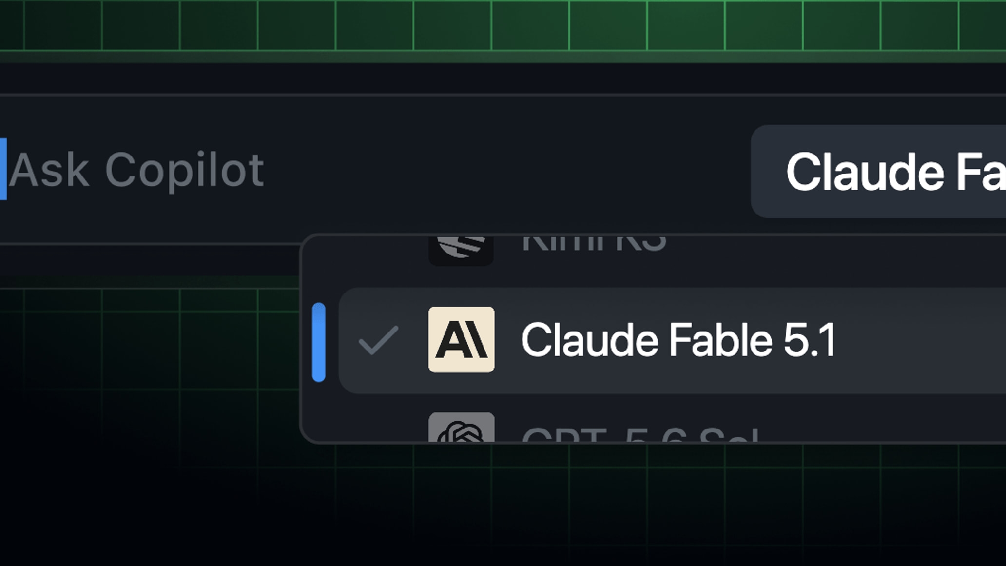 Source-provided image accompanying Claude Fable 5.1 is now generally available in GitHub Copilot