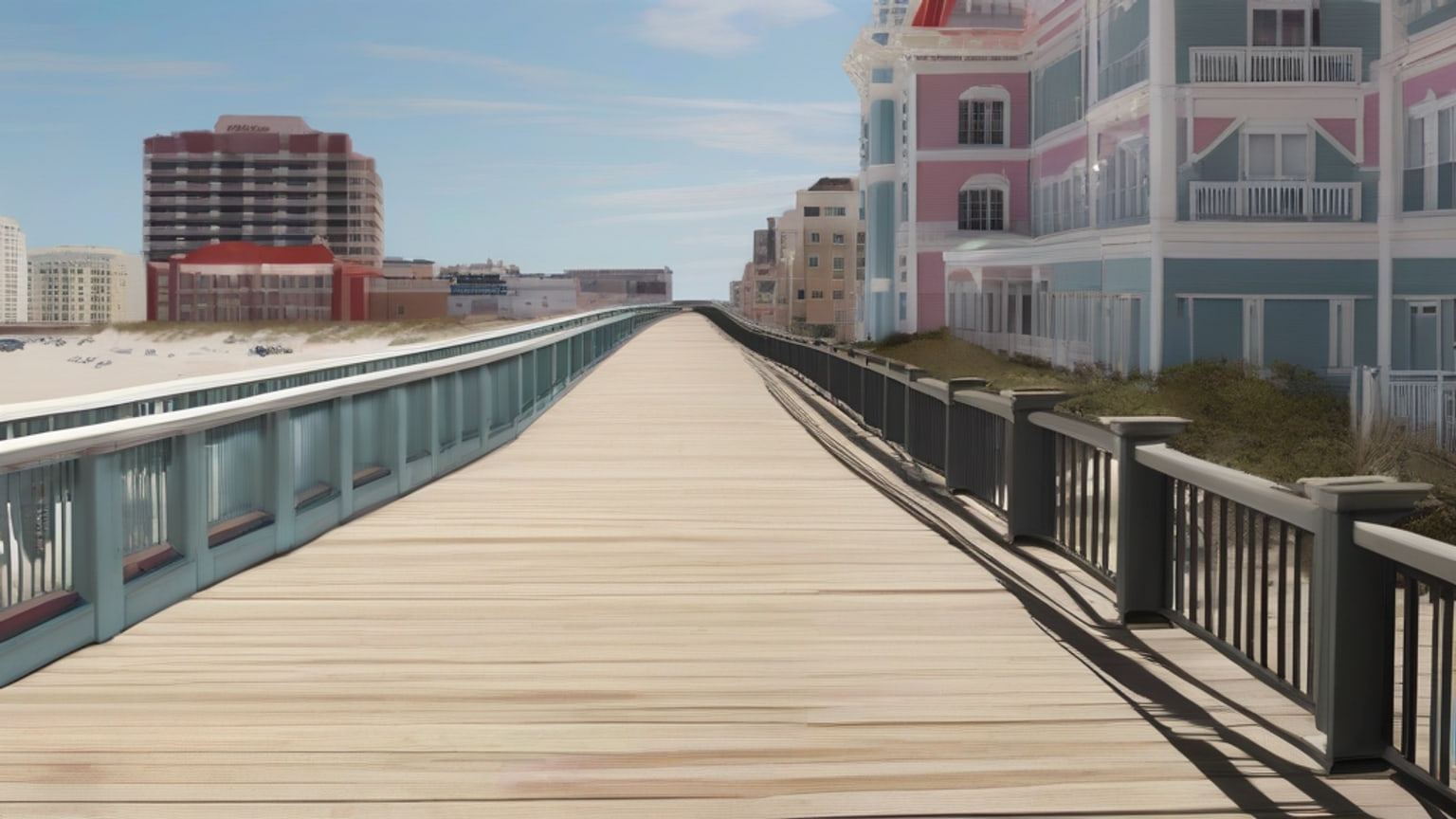 AI-generated editorial illustration accompanying Court Allows Atlantic City Hotel Pricing Case Involving AI Software to Continue
