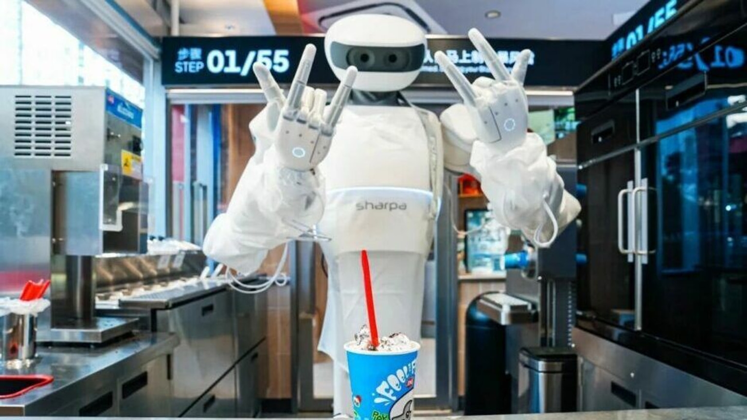 Source-provided image accompanying DealStreetAsia reports Sharpa raises about $669 million and opens autonomous robot restaurant