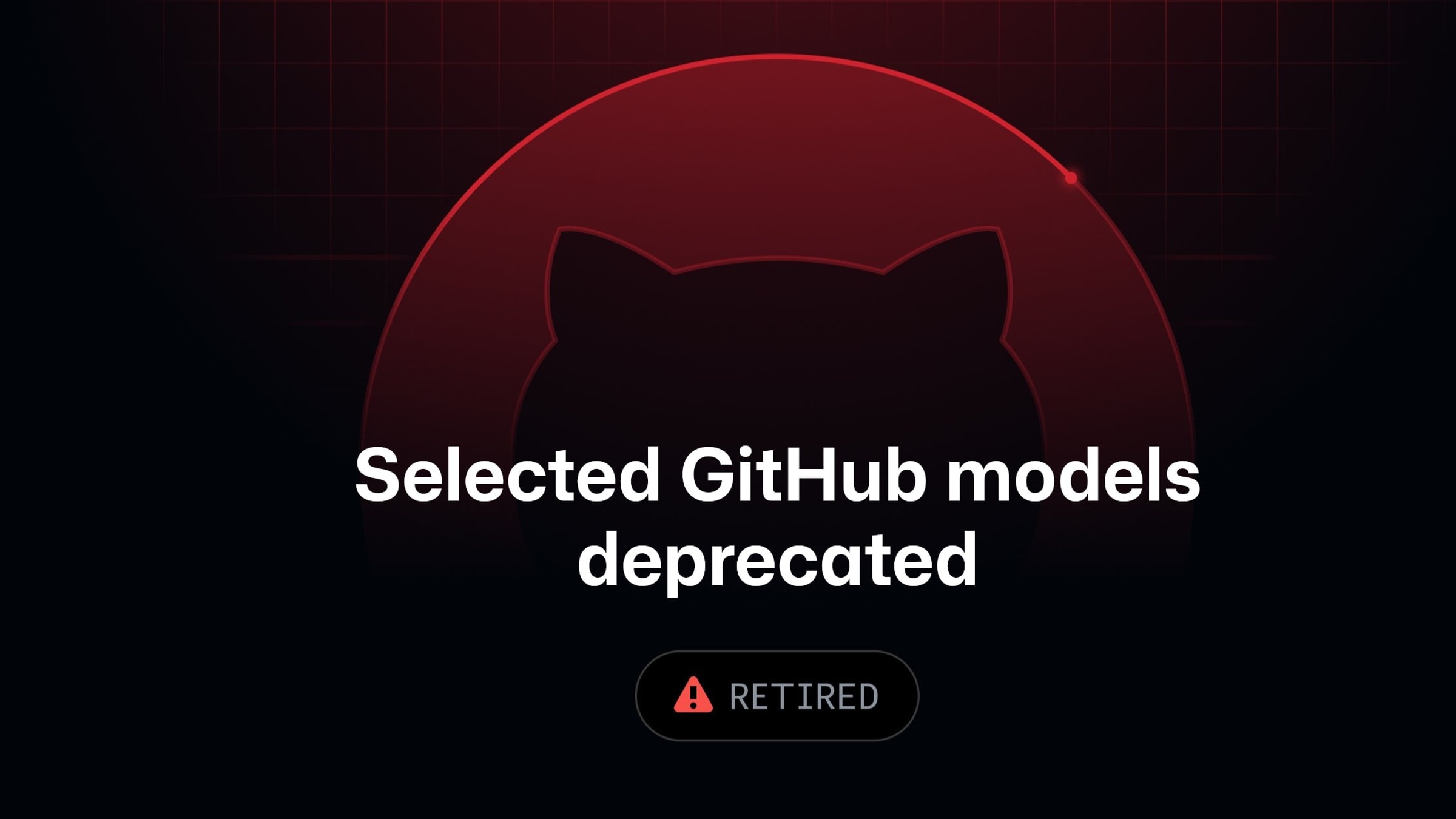 Source-provided image accompanying GitHub deprecates six Copilot models across most coding experiences