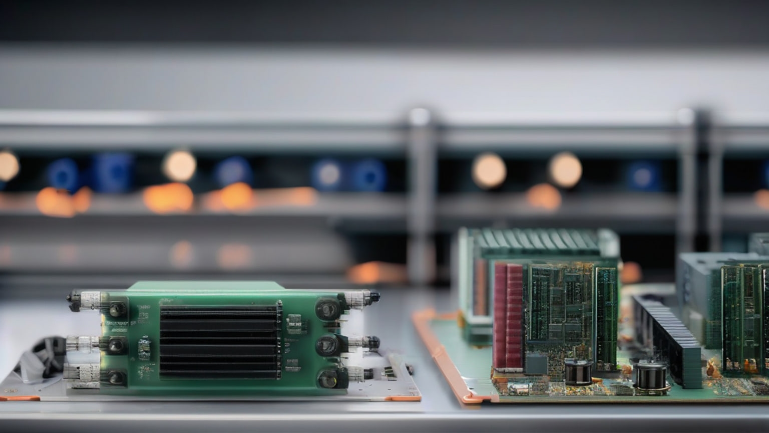 AI-generated editorial illustration accompanying IBTimes reports Microsoft has 2.2 million AI chips installed, below projected rollout