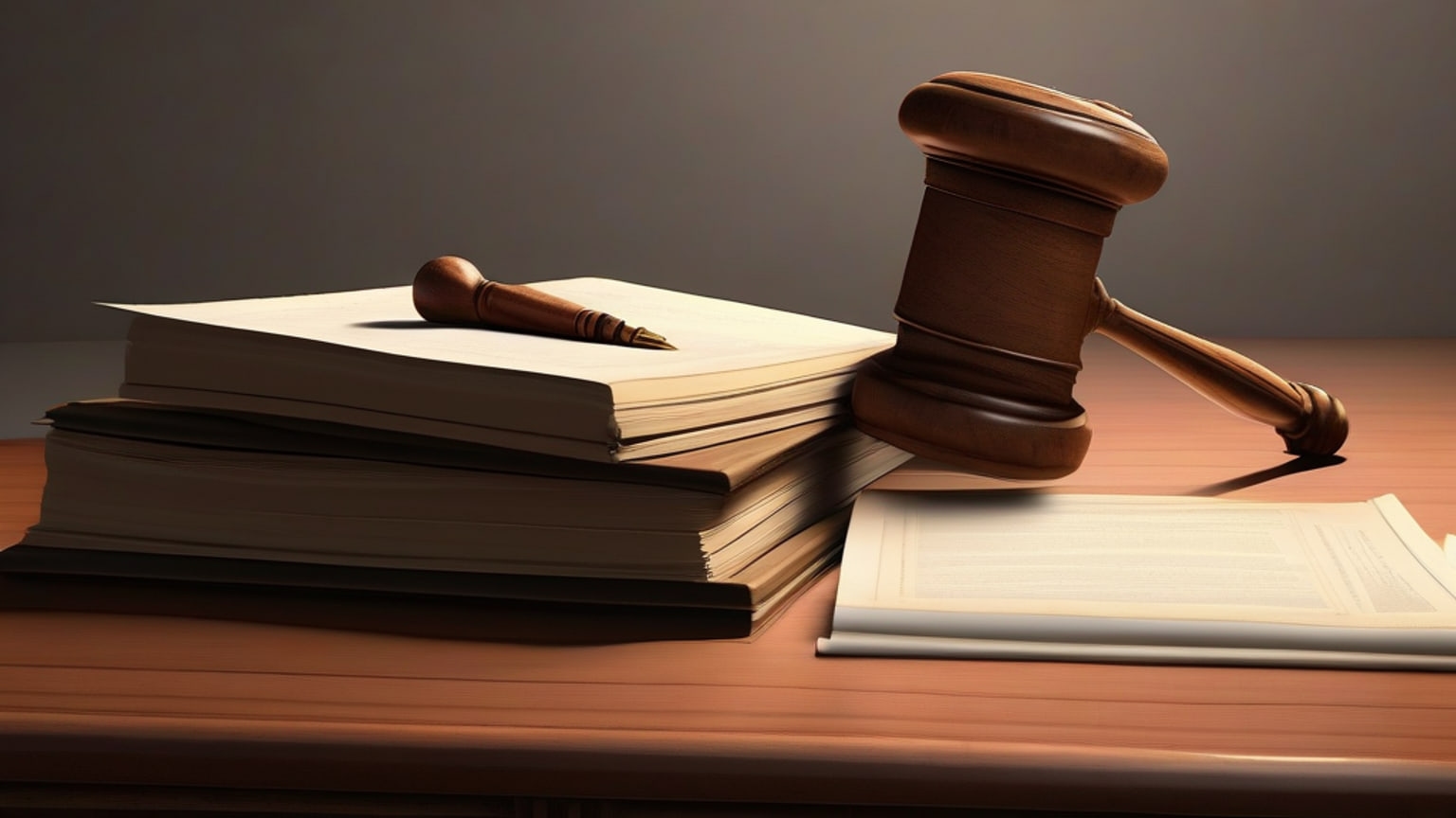 AI-generated editorial illustration accompanying New Mexico judges draft statewide guidelines for AI use in court, Source New Mexico reports