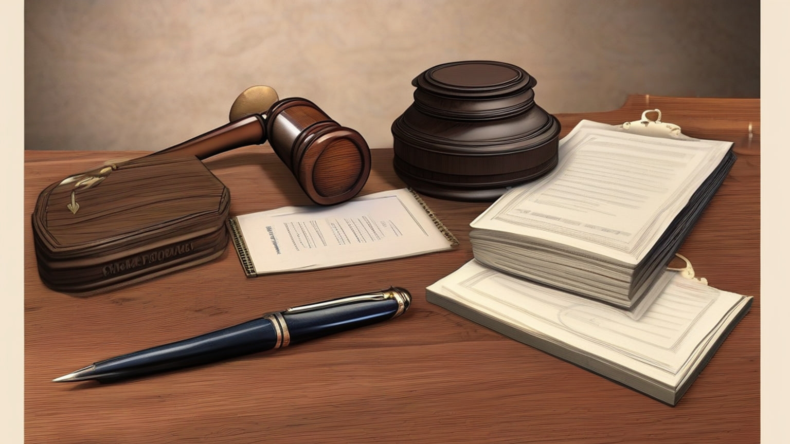 AI-generated editorial illustration accompanying New Mexico Supreme Court removes lawyer from murder appeal over AI-generated errors