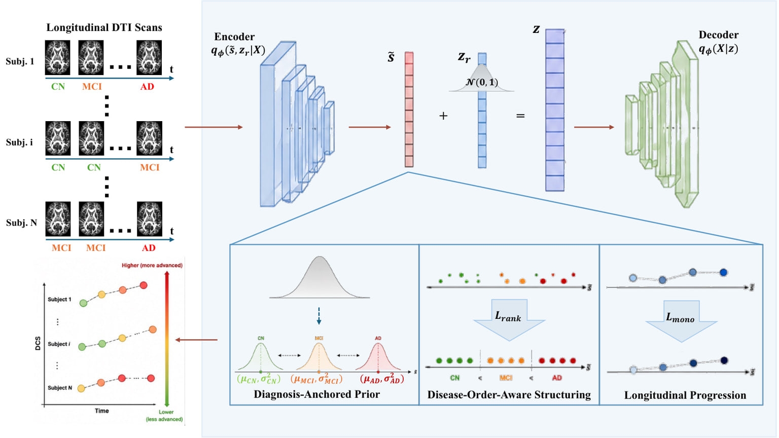 Primary-source image accompanying Preprint proposes a continuous Alzheimer's severity score learned from repeated brain scans