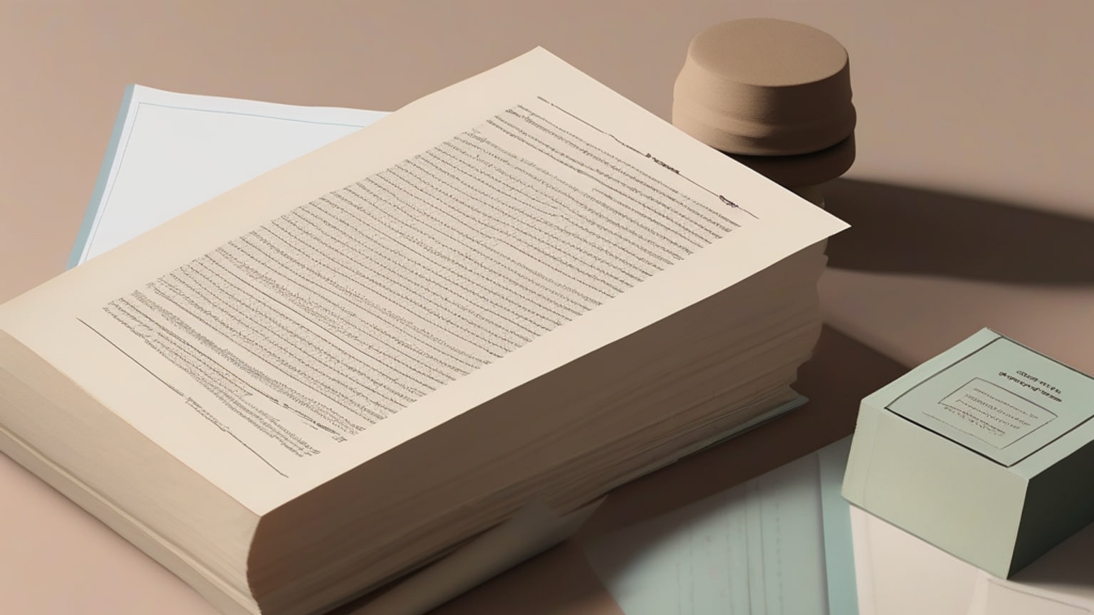 AI-generated editorial illustration accompanying Read the Peak reports Thomson Reuters launched a custom AI model for legal and accounting work
