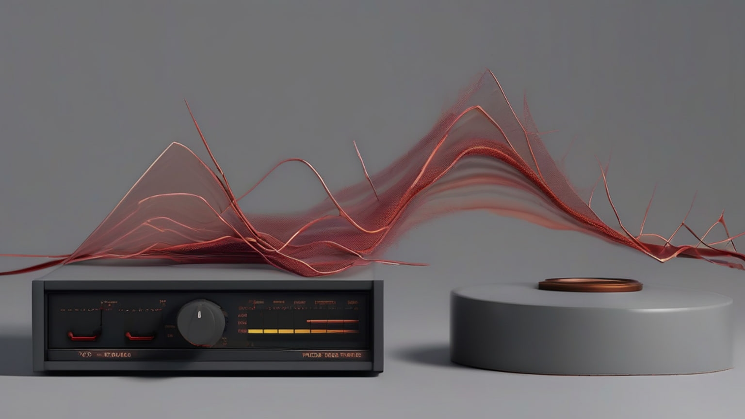 AI-generated editorial illustration accompanying Tech Times reports Stability AI raises $76 million with three major music labels as investors