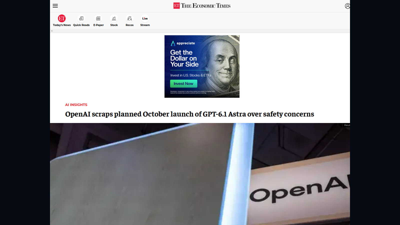 OpenAI scraps planned GPT‑6.1 Astra launch over safety concerns